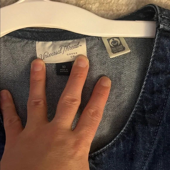 Universal Thread Dark Blue Denim Jumpsuit - Picture 3 of 4